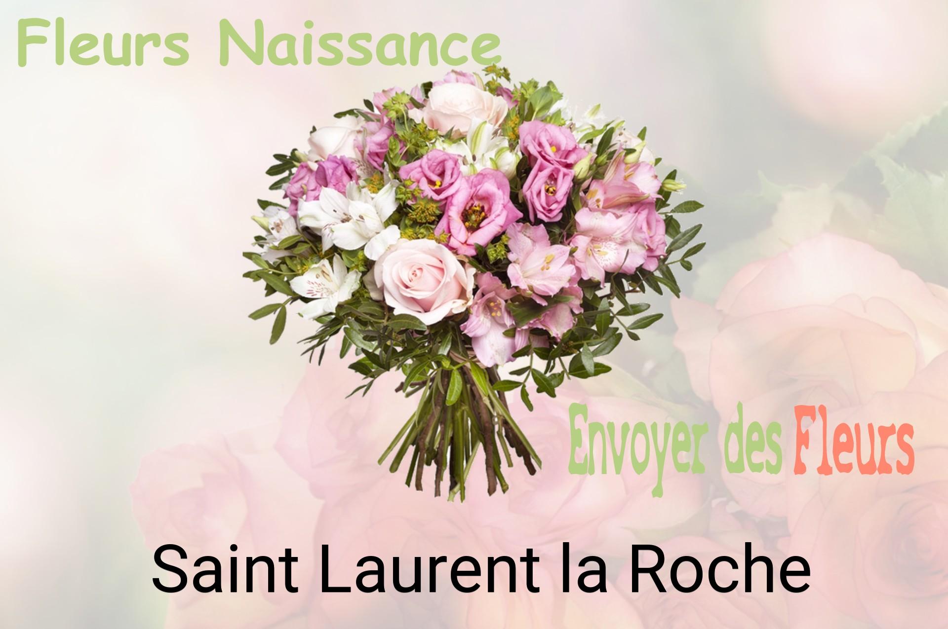 Bouquet de fleurs de naissance livré à Saint-Laurent-la-Roche